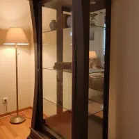 ویترین چوبی اینه دار