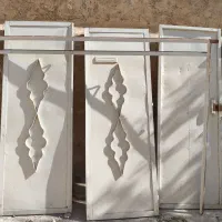 درب سه لنگه آهنی توپر با چارچوب