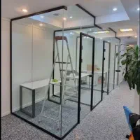 پارتیشن اداری شیشه پارتیشن شیشه ای