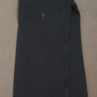 شلوار جین ذغالی نو اتیکت هم روشه سایز ۳۴