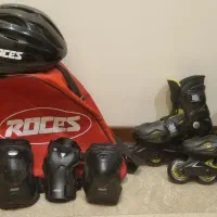 اسکیت Roces Orlando 4 با کلاه و کیف متعلقات|دوچرخه، اسکیت، اسکوتر|تهران, قلهک|دیوار