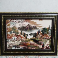 تابلو فرش ماشینی منظره