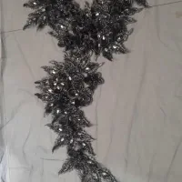 پارچه کار شده گیپور برای کار رو لباس مجلسی|لباس|مشهد, دانش|دیوار