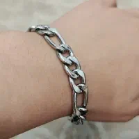 دستبند مردانه چرمی و استیل سه مدل