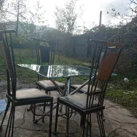 صندلی توباغی ۴نفره|میز و صندلی غذاخوری|آستارا, |دیوار