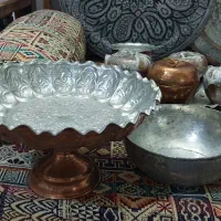 ظروف دکوری و پذیرایی مسی|کلکسیون اشیاء عتیقه|ری, منصوریه منگل|دیوار