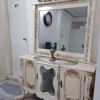 مبل ۷نفره همراه کنسول و آینه و تابلو فرش|مبلمان خانگی و میز عسلی|پاکدشت, پاکدشت (مامازند)|دیوار