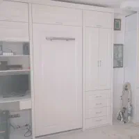 فروش کمد دیواری سالم سالم و تخت تا شو.|تخت و سرویس خواب|کلاچای, |دیوار