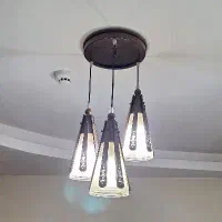 لوستر چوبی ۳ شاخه