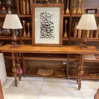 کنسول تماما چوب گردو