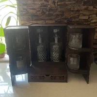 مینی بار کریستال و چوب