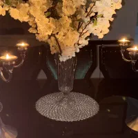 یک جفت شمعدان ۵شاخه فلزی