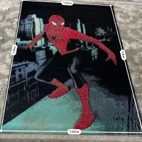 فرش طرح مرد عنکبوتی تمیز و سالم مناسب اتاق نوجوان|فرش|رشت, دیلمان|دیوار