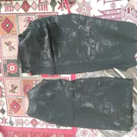 دو قواره چادر مشکی نو ، دوخت نخورده ، طرح دار