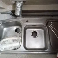 کاسه ظرفشویی 2کاسه توکارتمام استیل