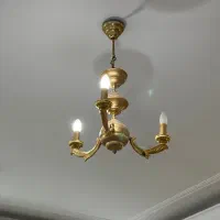 لوستر ۳شاخه طلایی