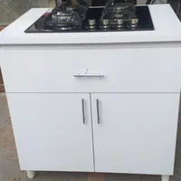 کابینت گاز تک کشو ۲ درب سفید و رنگی