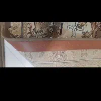 دو تا فرش  ۵۰۰ شونه رنگ نسکافه ای سالم سالم
