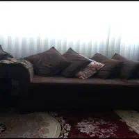 مبل ده نفره به همراه میزعسلی|مبلمان خانگی و میز عسلی|قلقل رود, |دیوار