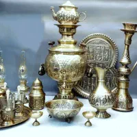 ست سماور مسی|صنایع دستی و سایر لوازم تزئینی|هندیجان, |دیوار