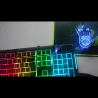 کیس گیمینگ در حد صفر به همراه کیبورد و موس|رایانه رومیزی|یاسوج, |دیوار