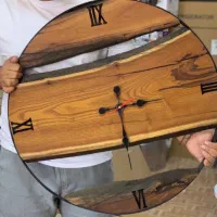ساعت دیواری چوبی (نو فروشگاه)