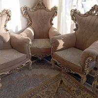 مبلمان ۸نفره|مبلمان خانگی و میز عسلی|فلاورجان, |دیوار