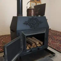 بخاری شومینه ای هیزمی شیک