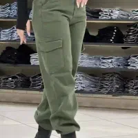 شلوار کارگو سبز