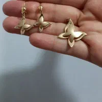 طلا نیم ست و گوشواره