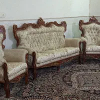 مبل سلطنتی همراه با میز عسلی|مبلمان خانگی و میز عسلی|قم, سراجه (۱۵ خرداد)|دیوار