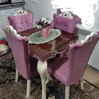 مبلمان ۷ نفره تمام چوب راش|مبلمان خانگی و میز عسلی|نسیم‌شهر, |دیوار