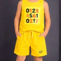 تاپ وشلوارک اسپرت جنس پنبه لاکرادار