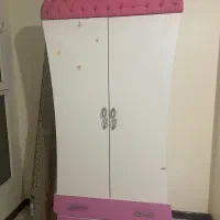 تخت نوجوان با تشک و کمد و ویترین و دو عدد کنار تخت|تخت و سرویس خواب|کرج, گلشهر|دیوار