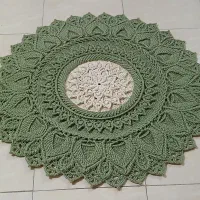 فرشینه سبز کرم ۱متری آماده تحویل