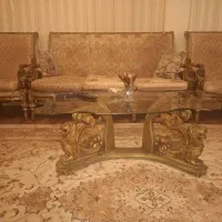 مبلمان دست دوم ۹ نفره و میزه ناهار خوری