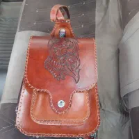 کیف چرم اصل و دو عدد دیوار کوب
