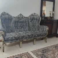 مبل کارشده ۹نفره سفارشی چوب جنس چوب راش