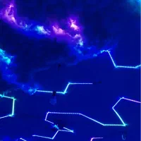 سقف ابری هوشمند موزیکال نصب تخصصی|ریسه و چراغ تزئینی|اراک, |دیوار