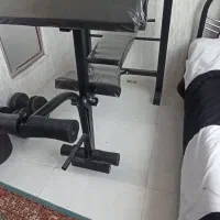 دستگاه چند کاره نو با 40 کیلو وزنه|تجهیزات ورزشی|مشهد, فرهنگیان (شهرک غرب)|دیوار
