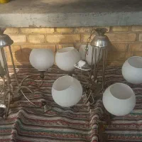 دو عدد لوستر اولی سقفی و دومی آویز|لوستر و چراغ آویز|مشهد, عسگریه|دیوار