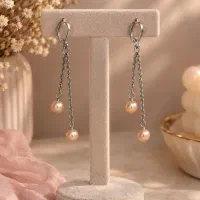 گوشواره مروارید پرورشی گل‌بهی