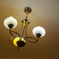 لوستر ۳  شعله حبابدار