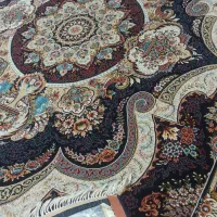 فرش تاپریس جفت ۹ متری سرمه ای