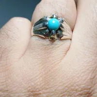 انگشتر فیروزه کهنه|کلکسیون اشیاء عتیقه|تبریز, |دیوار