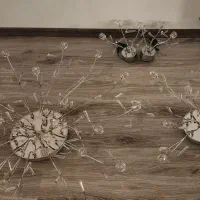 لوستر سقفی استیل (چهار عدد)