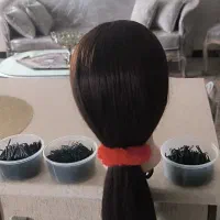 مانکن سر و صورت شنیون و میکاپ