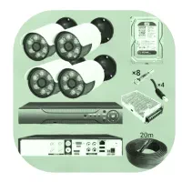 دوربین مداربسته /دستگاه dvr 4 کانال5مگا پیکسل
