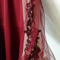 لباس مجلسی زنانه شیک و زیبا سایز 48و50 رنگ زرشکی|لباس|قم, نیروگاه|دیوار