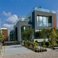 ویلای مهندسی ساز ۳۵۰ متری/استخرچهارفصل/دبل روف